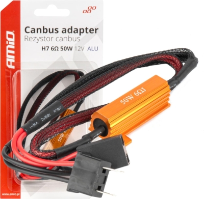 AMIO Canbus rezistor 50W H7 - 04089