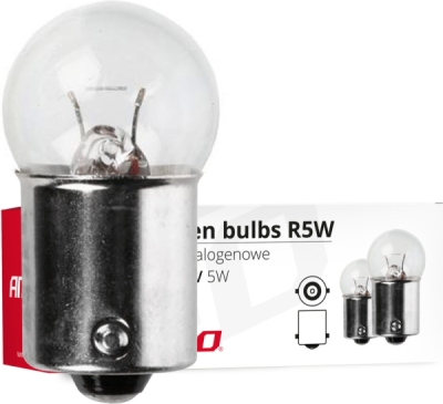 AMIO Halogénne žiarovky R5W BA15s 12V 5W - 01485