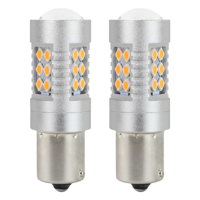 AMIO LED Žiarovka Canbus 24SMD Amber 12V/24V - 02580