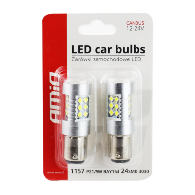 AMIO LED Žiarovky CANBUS 24SMD White 12V/24V - 01438
