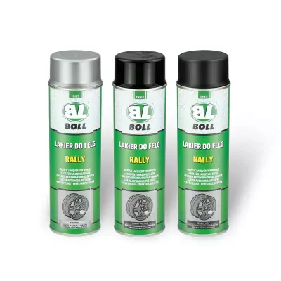 BOLL LAK NA AUTOMOBILOVÉ RÁFKY RALLY - SPREJ 500 ml černý mat