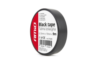 Černá PVC izolační páska AMIO-01429