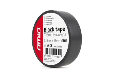 Černá skotská izolační páska 25mm x 9m AMIO-01430