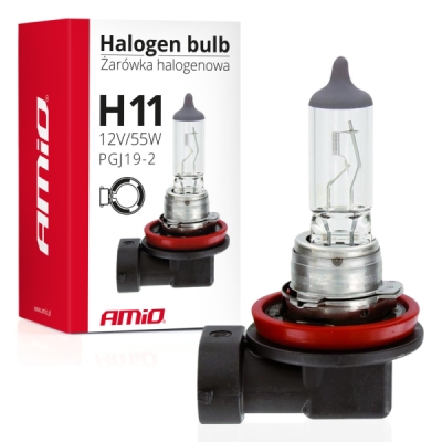 Halogenová žárovka H11 12V 55W UV filtr (E4) AMIO-01159