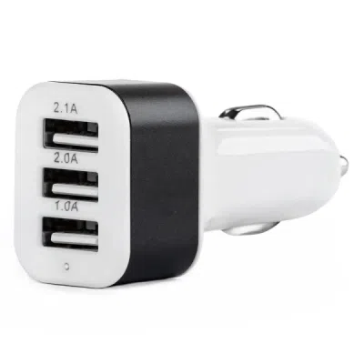 3x USB nabíječka do auta bílá PCH-03 AMIO-01027