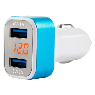 Autonabíječka 2x USB + voltmetr TEST-04 AMIO-01028