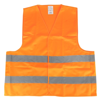 Oranžová XL reflexní výstražná vesta s certifikátem AMIO-01735