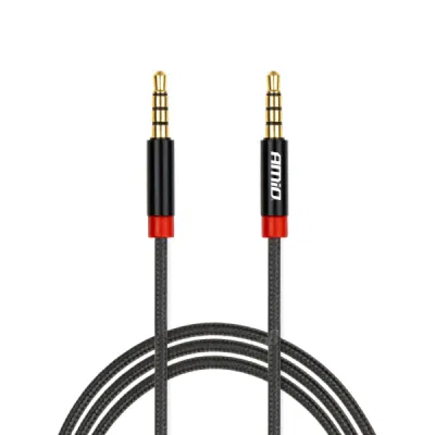 AUX MINI JACK kabel 3,5mm opletený 100cm AMIO-03269