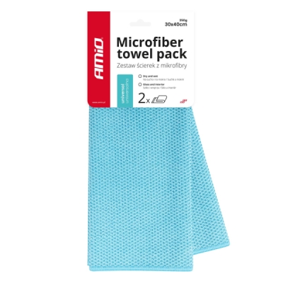 Mikrovláknová univerzální utěrka na mokré a suché prádlo 30x40 cm 350g 2 ks AMIO-03737