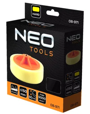 Leštící pad 150 x 50 mm, tvrdá houba, M14 08-971 NEO TOOLS