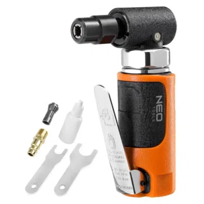 Pneumatická úhlová bruska 1/4";1/8" - 6 mm/3mm, 20 000 ot./min 14-016 NEO TOOLS