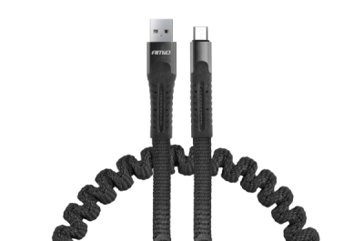 Pružinový micro USB kabel 1,2 m UC-12 AMIO-02529