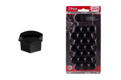 17 mm černé objímky na šrouby