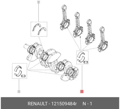 Cuzinet bielă OE DACIA RENAULT 12 15 094 84R