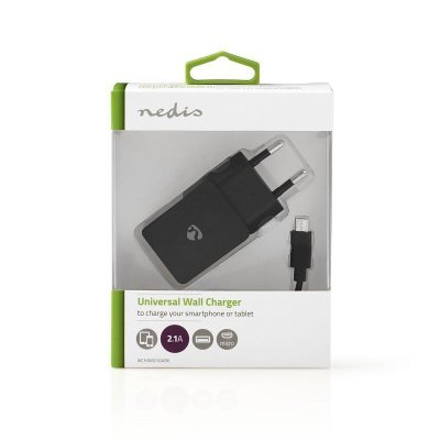 2.1A 5V usb-laturi micro-usb johdolla, sopii Nocoille