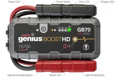 Noco Gb70 2000A Genius Boost apukäynnistin/varavirtalähde