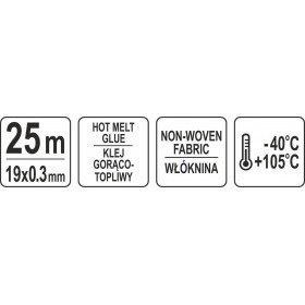 YATO Eristysteippi 19x0,3mmx25m, YT-81501