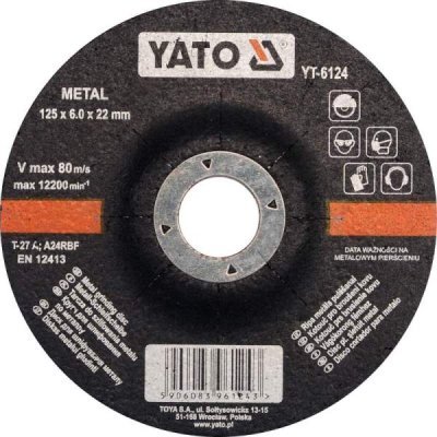 Katkaisulaikka, metalli 125x6,0x22mm / YT-6124