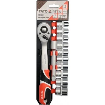 Räikkä hylsyillä 1/2" 12 osaa / YT-38821