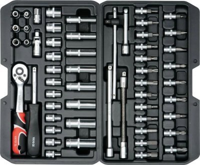 Hylsyavainsarja 1/4" 56 osaa / YT-14501