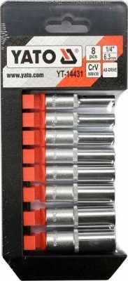 Hylsysarja, pitkät 1/4" / YT-14431
