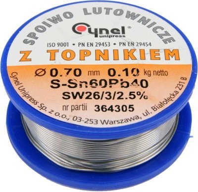 Juotostina 0,70mm / 100g /SN60PB40