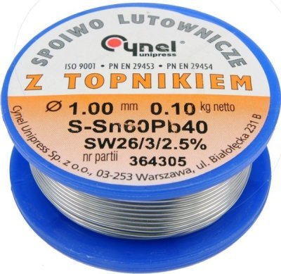 JUOTOSTINA 1,0MM / 100G /SN60PB40