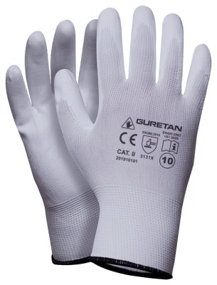Guretan set A asentajanhanska Valkoinen, Koko 10, 12 paria paketissa (0,67€ / pari)