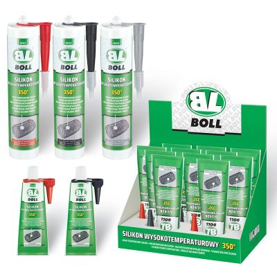 BOLL Moottorisilikoni 350 c musta, 80ml