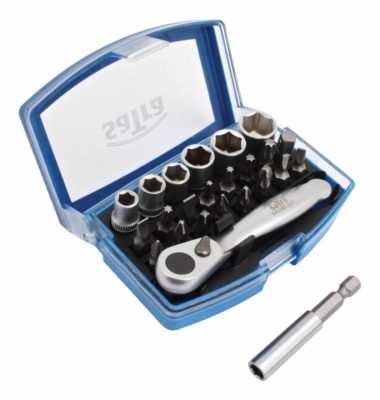 ASTA Ruuvauskärki & räikkäsarja 1/4" 24 osaa - S-R24BS