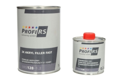 PROFIRS 2K Pohjamaali HARMAA + PIKAkovete, 1,2 litraa, 0RS128-1.2