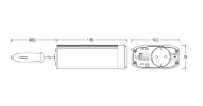 Invertteri 150W OSRAM OEINVU150
