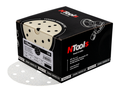NTools Hiomapaperi keraaminen, 150mm, P240, 100 kpl