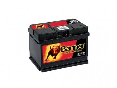 Autobaterie 55AH 450A, PRAVÁ BANNER STARTING BULL 241X175X175
