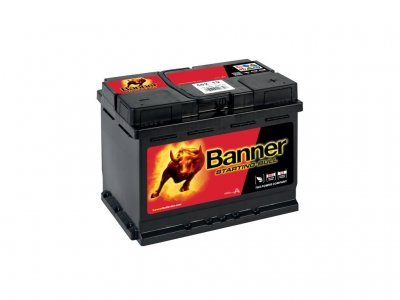 Autobaterie 62Ah 510A, PRAVÁ BANNER STARTING BULL 241X175X190