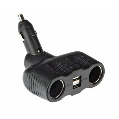 Rozdvojka zapalovače 12/24V + 2x USB (max.10A, max. 2A)