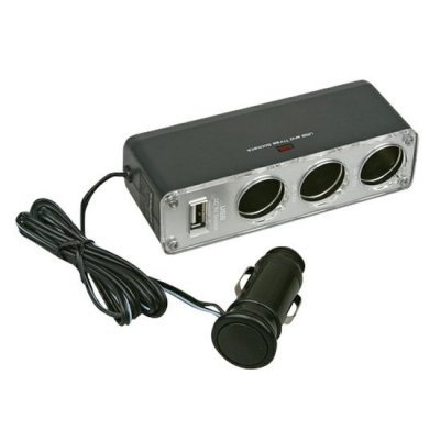 Roztrojka s kabelem 12/24V, 1xUSB
