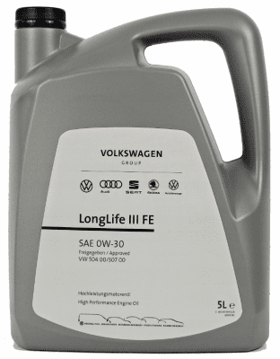 Motorový olej originál Škoda/VW 0W30 5L LLIII FE 504.00 507.00