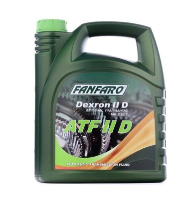 FANFARO ATF II D FF8604-4 Olej do automatické převodovky ATF II, 4l, červená