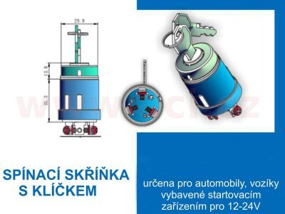 UNIVERZÁLNÍ SPÍNACÍ SKŘÍŇKA (STARŠÍ TYP NAPŘ. AVIA)