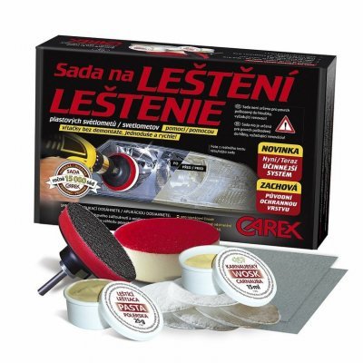 sada na renovaci a leštění světlometů CAREX 04001