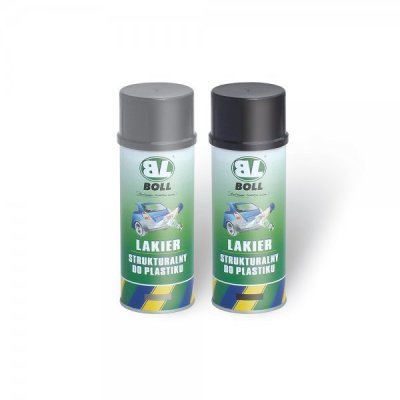 Lak strukturální na plasty 400ml spray černý
