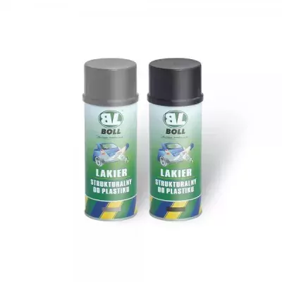 Lak strukturální na plasty 400ml spray černý