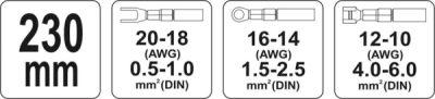 YATO YT-2300 KLEŠTĚ KONEKTOROVÉ 0,5-6,0M M