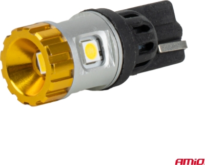LED žiarovky CANBUS T10 3030 4SMD + 3020 1SMD White 12/24V AMIO-04990