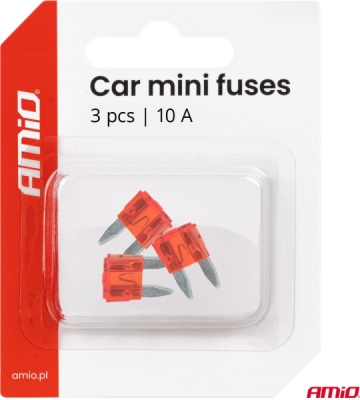 Autopoistky MINI BLISTER 3 ks 10A AMIO-05097