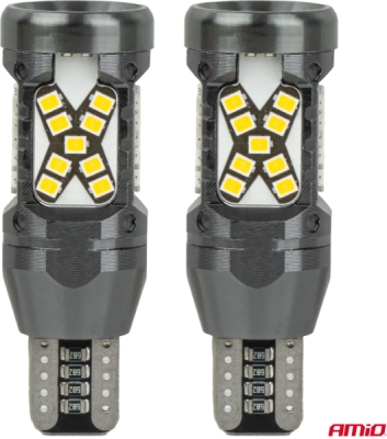 LED žiarovky CANBUS T15 2016 45SMD White 12/24V AMIO-04992