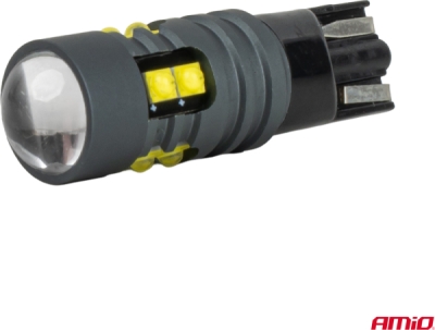 LED žiarovky STANDARD T10 2525 10SMD White 12/24V AMIO-04993