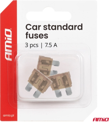 Autopoistky STANDARD BLISTER 3 ks 7,5A AMIO-05104