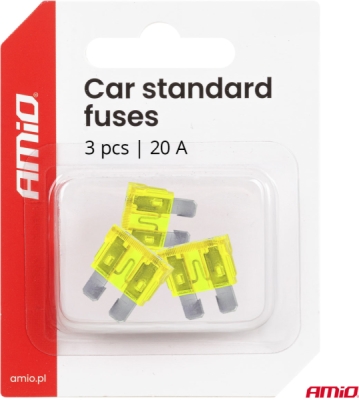 Autopoistky STANDARD BLISTER 3 ks 20A AMIO-05107